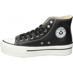 Botas Victoria Plataforma Piel Negro Mujer -Zapatos Deportivos botas victoria plataforma piel negro mujer 2