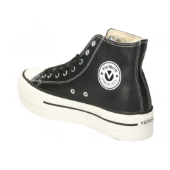 Botas Victoria Plataforma Piel Negro Mujer -Zapatos Deportivos botas victoria plataforma piel negro mujer 4