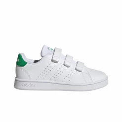 Zapatillas Adidas Advantage CF C Blanco Verde Niños