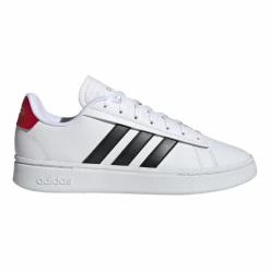 Zapatillas Adidas Grand Court Alpha Blanco Negro Rojo Hombre