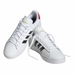 Zapatillas Adidas Grand Court Alpha Blanco Negro Rojo Hombre -Zapatos Deportivos zapatillas adidas grand court alpha blanco negro rojo hombre 3