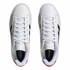 Zapatillas Adidas Grand Court Alpha Blanco Negro Rojo Hombre -Zapatos Deportivos zapatillas adidas grand court alpha blanco negro rojo hombre 4