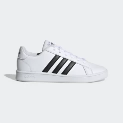 Zapatillas Adidas Grand Court K Blanco Negro Junior