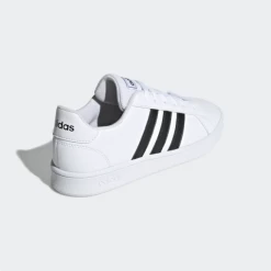 Zapatillas Adidas Grand Court K Blanco Negro Junior -Zapatos Deportivos zapatillas adidas grand court k blanco negro junior 3