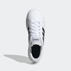 Zapatillas Adidas Grand Court K Blanco Negro Junior -Zapatos Deportivos zapatillas adidas grand court k blanco negro junior 4