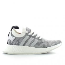 Zapatillas Adidas Nmd R2 Primeknit Gris Mujer