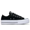 Zapatillas Converse All Star Lift Ox Plataforma Negra Mujer
