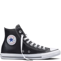 Zapatos Deportivos 12 Zapatillas Converse Chuck Taylor Hi Piel Negro Unisex