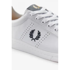 Zapatillas Fred Perry B721 Leather Blanco Azul Hombre -Zapatos Deportivos zapatillas fred perry b721 leather blanco azul hombre 3