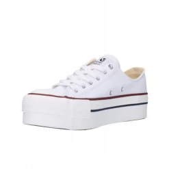 Zapatillas Lona Victoria Plataforma 1061100 Blanca Mujer -Zapatos Deportivos zapatillas lona victoria plataforma 1061100 blanca mujer 2