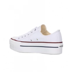 Zapatillas Lona Victoria Plataforma 1061100 Blanca Mujer -Zapatos Deportivos zapatillas lona victoria plataforma 1061100 blanca mujer 3