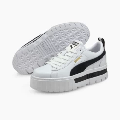 Zapatillas Puma Mayze Lth Blanco Azul Oscuro Mujer -Zapatos Deportivos zapatillas puma mayze lth blanco azul oscuro mujer 2