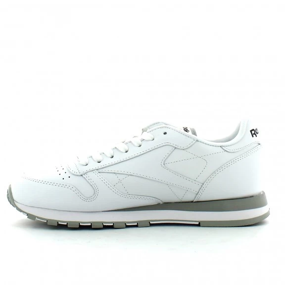 Zapatillas Reebok Classic Leather Blanco Gris Hombre 3 Zapatillas Reebok Classic Leather Blanco Gris Hombre - Imagen 3