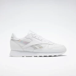 Zapatillas Reebok Classic Leather Blanco Plata Niños