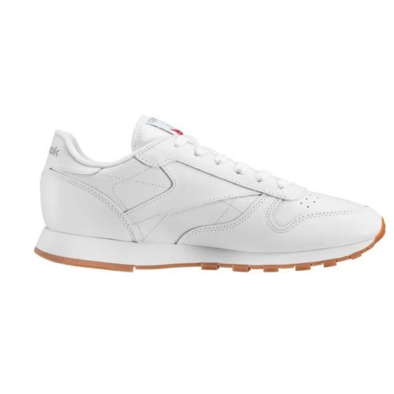 Zapatillas Reebok Classic W Leather Blanca Suela Caramelo 2 Zapatillas Reebok Classic W Leather Blanca Suela Caramelo - Imagen 2