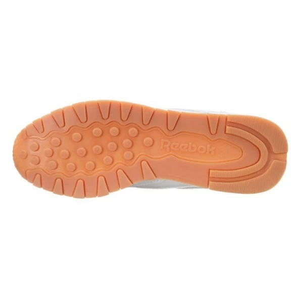 Zapatillas Reebok Classic W Leather Blanca Suela Caramelo 3 Zapatillas Reebok Classic W Leather Blanca Suela Caramelo - Imagen 3