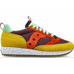 Zapatillas Saucony Jazz 81 Granate Naranja Mostaza Hombre
