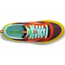 Zapatillas Saucony Jazz 81 Granate Naranja Mostaza Hombre -Zapatos Deportivos zapatillas saucony jazz 81 granate naranja mostaza hombre 3